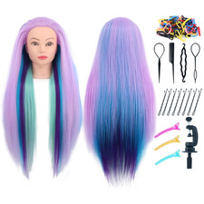 Mannequin Head with Hair  29'' Doll Head for Hair Styling Cosmetology Mannequin 