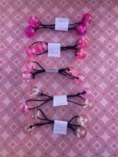 20 Vintage Varying Shades Of Pink Ponytail Knocker Ball Elastic Hair Ties