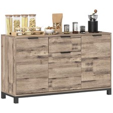 HOMCOM Credenza Soggiorno con Cassetto e 3 Armadietti in Legno Marrone