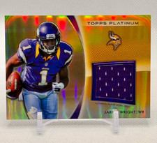 2012 TOPPS PLATINUM - JARIUS WRIGHT #PRR-JW MT ROOKIE JERSEY MINNESOTA VIKINGS