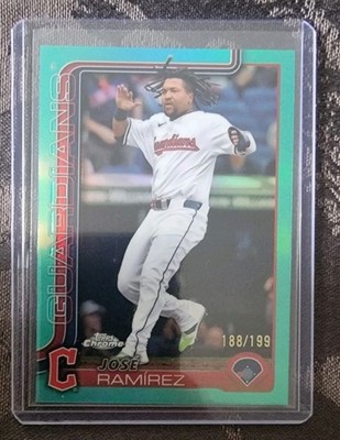 2025 Topps Chrome - Jose Ramirez #12 Aqua Refractor /199