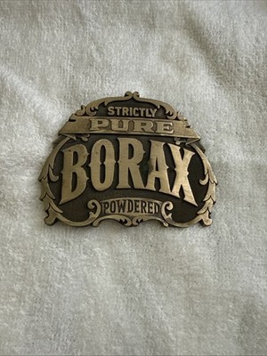 Strictly Borax Powered Vintage ADM Solid Brass Belt Buckle by Award Designs