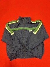 Vintage 90s Reebok Windbreaker Jacket   Retro Colorblock Nylon Shell
