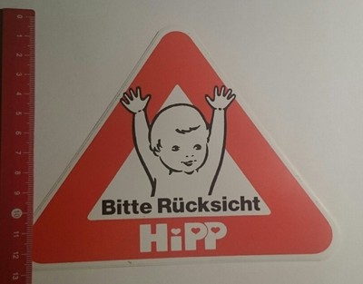 Aufkleber/Sticker: Bitte Rücksicht Hipp (290117155)