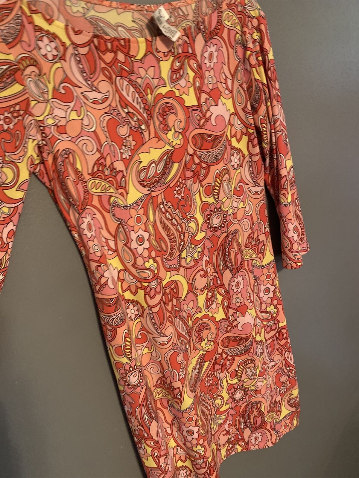 Vintage Maggy London Retro Paisley Print Dress, S… - image 5