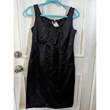 NWT Banana Republic satin black dress