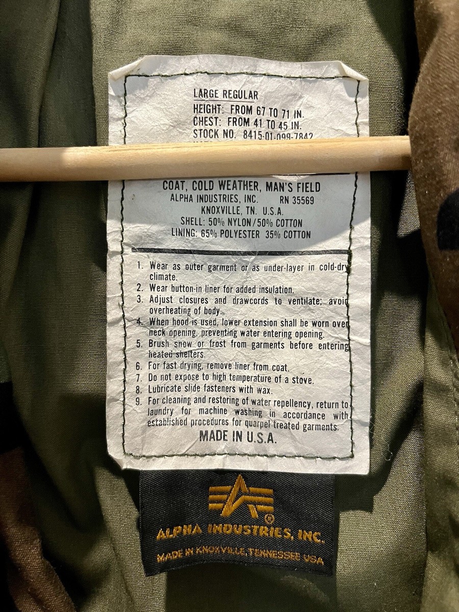 Alpha Industries M65ジャケットM made in USA M-65 Field Jacket Alpha Industries 1980 ~ Vintage Store