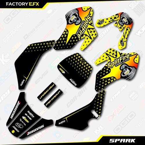 Yellow Spark Racing Graphics Kit fits Suzuki JR50 00-06 Decal Sticker JR 50 - Picture 6 of 8