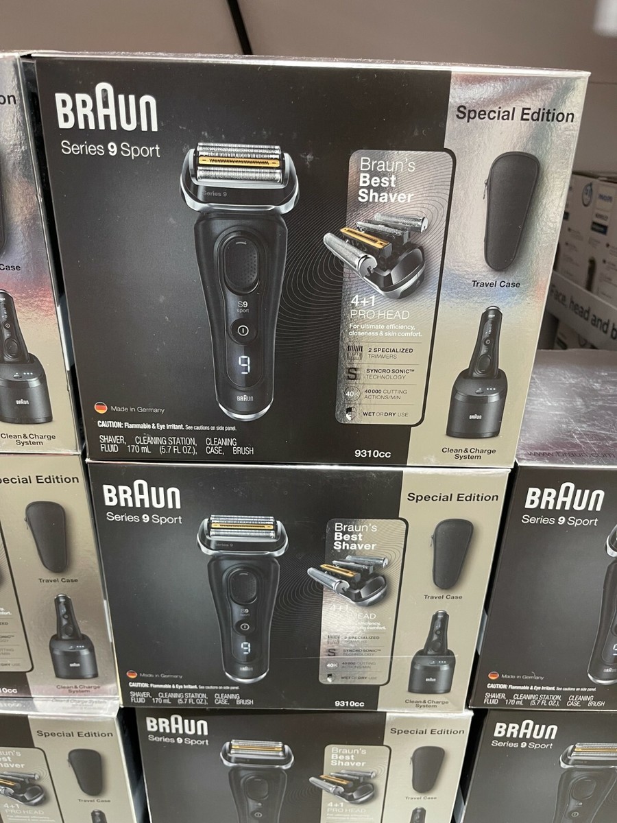 Braun Series 9 Sport 9310CC Wet Dry Shaver Clean & Charge System