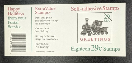 2719a 29 cent Toy Train pane of 18 - Picture 2 of 2