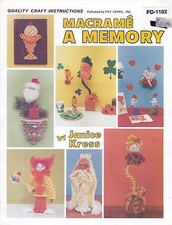 Macrame A Memory Craft Book PD1102 Easy Party Favors, Gifts, Ornaments Patterns