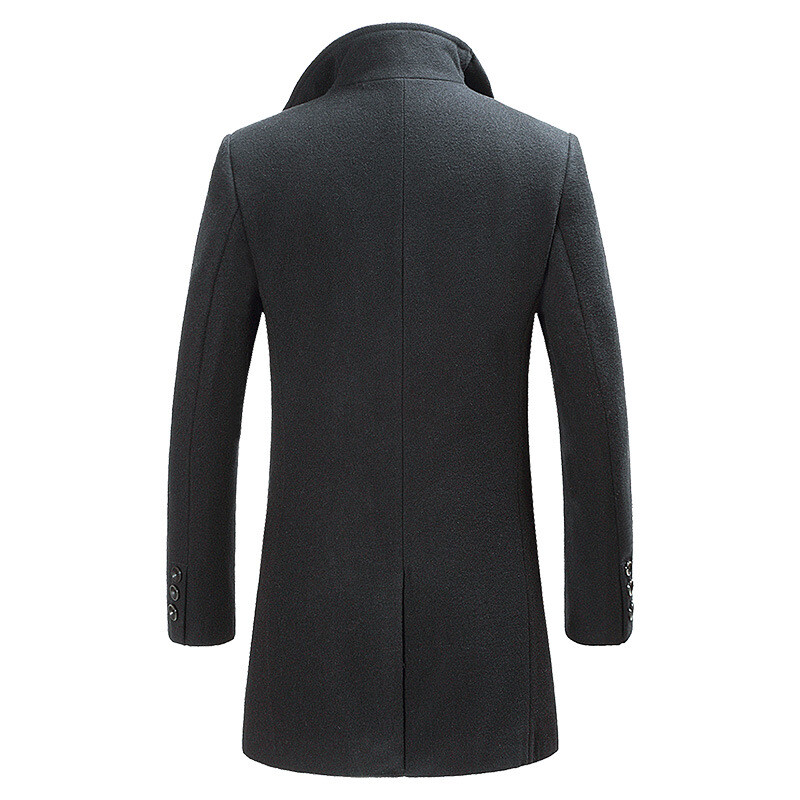 Winter Wool Blend Coat Men Formal Cotton Thickened Warm Wool Jacket Trench Coat | eBay Winter Wool Blend Coat Men Formal Cotton Thickened Warm Wool Jacket Trench Coat | eBay