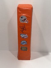 TY LAW SIGNED TOUCHDOWN PYLON NEW ENGLAND PATRIOTS SUPER BOWL FOOTBALL JSA COA