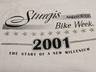 Sturgis Bike Week Motorcycle Rally 2001 Graphic T shirt Size Medium Vintage