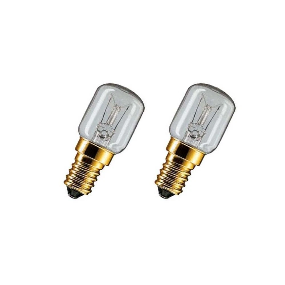 2 pack SCREW Light Bulb 25W E14 CLEAR OVEN Fridge Microwave 100% AUSSIE STOCK