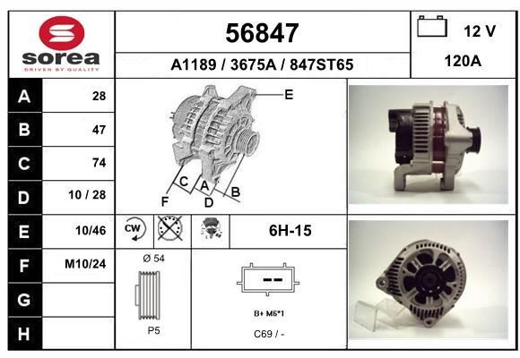 Alternateur BMW pour séries 3 320d et 5 530d version 150A compatible X5 3.0d