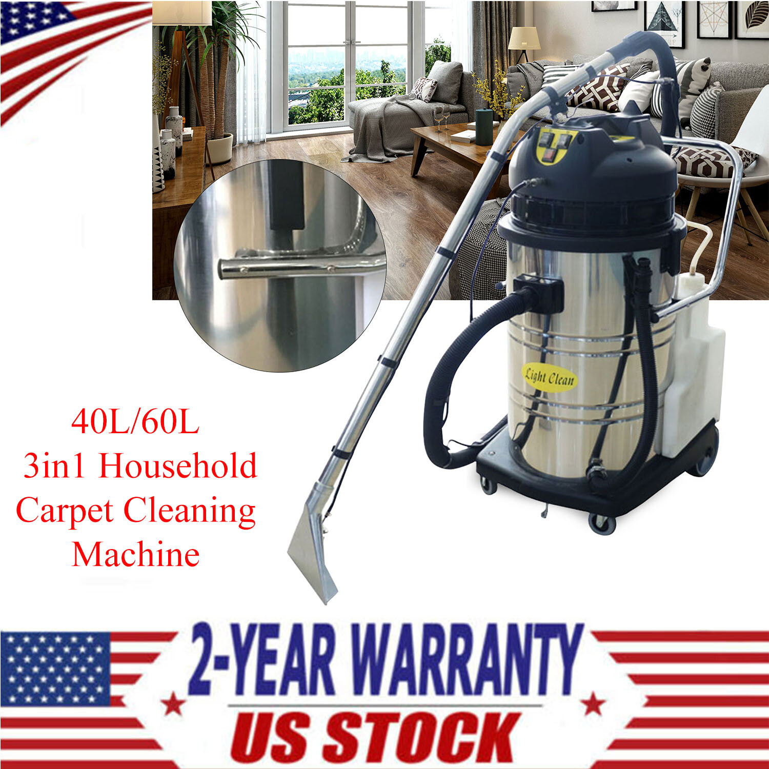 Portable Commercial Carpet Cleaner Extractor Machine New