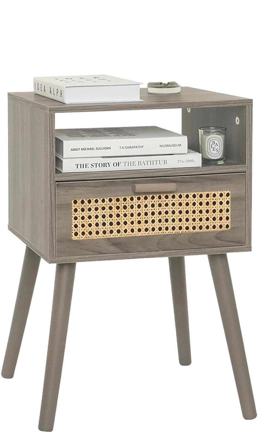 Veladores mesita de noche de madera maciza