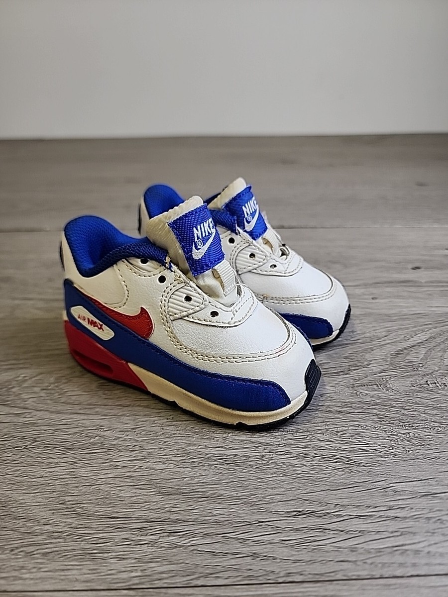 Nike Air Max Toddler Shoes Size 4C Baby Sneakers Red White Blue 724823-104