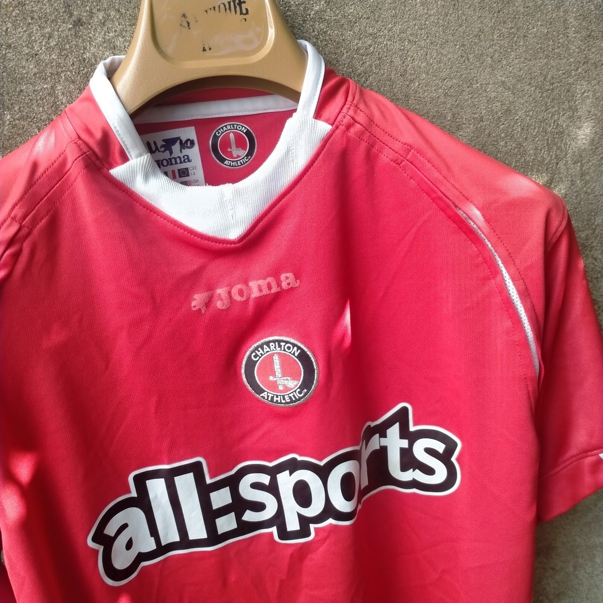 Maillot Vintage Charlton Athletic Joma – Taille XXL, Manches Courtes, Bleu – Équipement Football