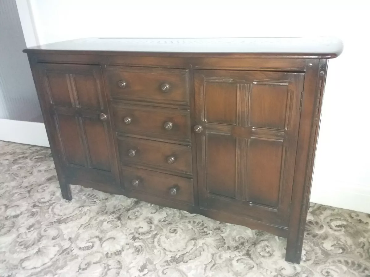 Ercol Old Colonial Sideboard Dresser Elm Beech Model 282