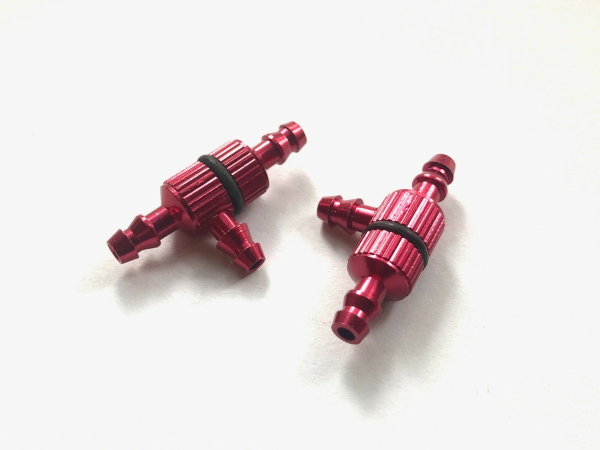 Bi Split 2PCS Aluminum RC Fuel Splitter Filter 1 1/8" &oslash;2-&oslash;3.5mm Tubing Popcorn Bucket Alien