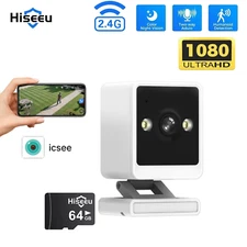 Hiseeu Mini Indoor 2MP Wireles WiFi Smart Security Camera 2Way Audio Color Night