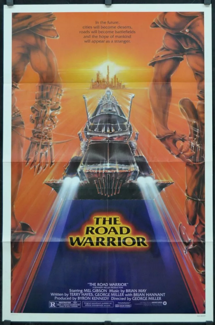 Mad Max 2 THE ROAD WARRIOR 1981 ORIGINAL 27X41 NR-MNT MOVIE POSTER