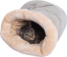 Warm Cat Sleeping Bag, Semi-Enclosed Bed for Small Pets, Washable Design