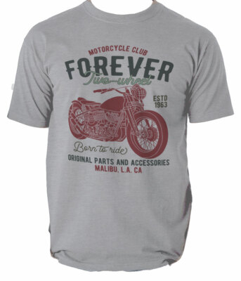 T Shirt Motorcycle Mens Motorbike club Top Biker Old Chopper retro Garage  S-3XL UK