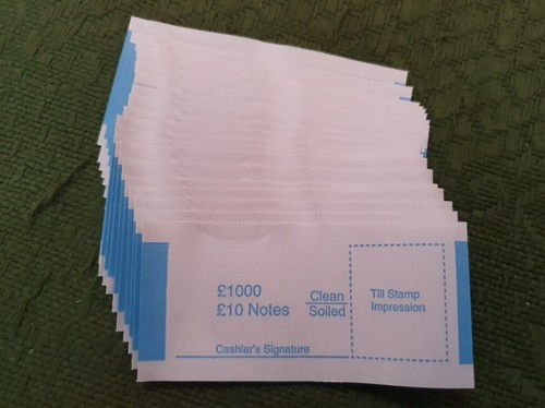 20 x £10 Bank note bands, wrappers, new, for polymer notes | eBay UK