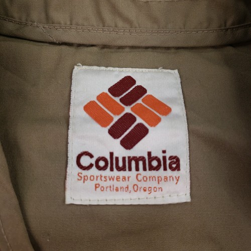 Giubbotto Columbia Sportswear vintage uomo marrone medio pesca caccia zip tasche - Foto 5 di 16