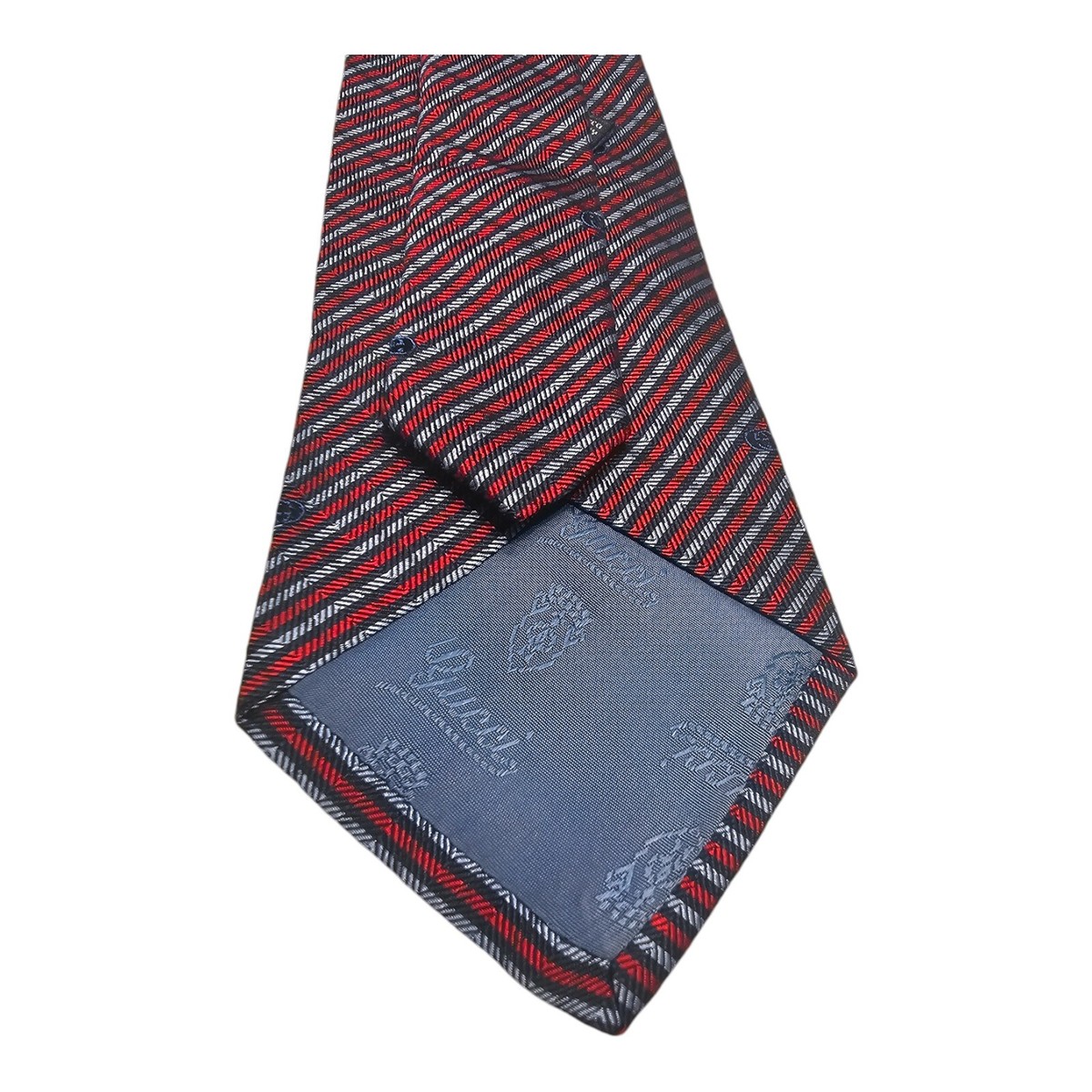 Gucci Gucci Gucci Blue & Red Stripped Silk Tie Made in Italy | eBay