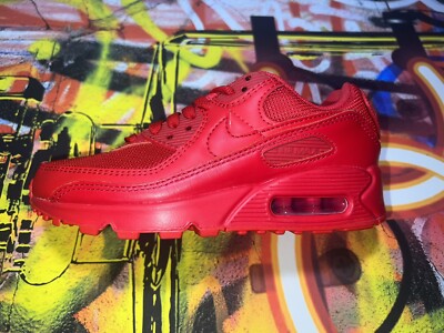 Nike Air Max 90 'Triple Red' Men's Size CZ7918-600 GS Grade School Bin 