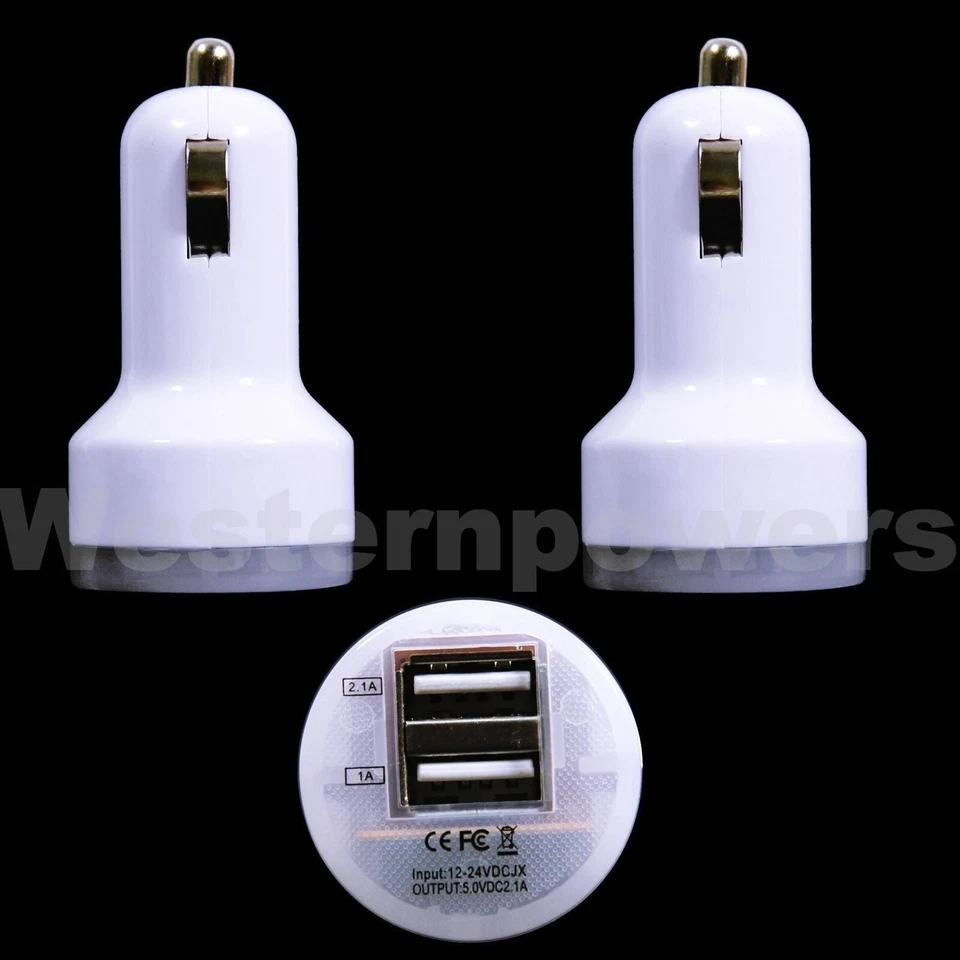 2x 2A + 1A Doble USB Cargador de Coche Rápido iPhone iPad Samsung Galaxy HTC LG Foto 3 de 4