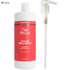Image of Wella INVIGO Color Brilliance Shampoo For Coarse Hair 1000ml + Pump