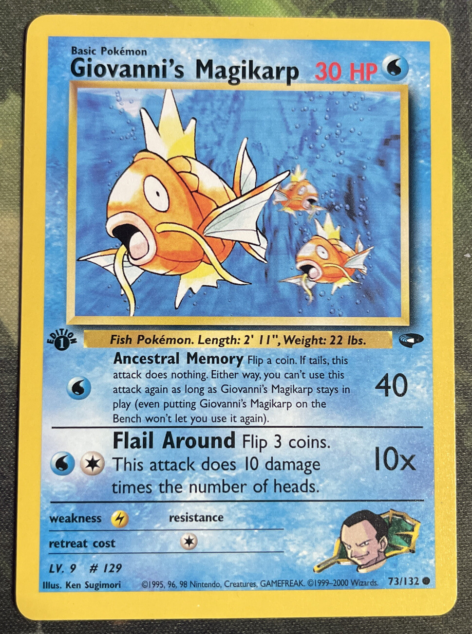 1st Edition Giovanni’s Magikarp 73/132 - Gym Challenge - Near Mint