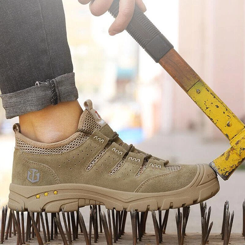 Zapatos Con Punta De Para Hombre Botas De Trabajo De Indestructi | eBay