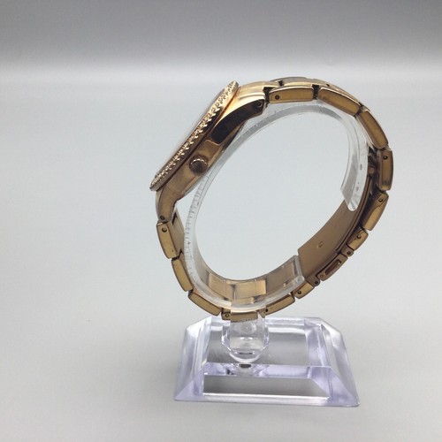 Orologio Fossil Stella Donna 38mm Tono Oro Rosa Cristalli Giorno Data Nuova Batteria 7" - Foto 5 di 13