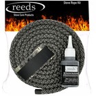 Heat Resistant Stove Rope Black For Woodburner Doors Flue Seals Reeds 6,8,10,12