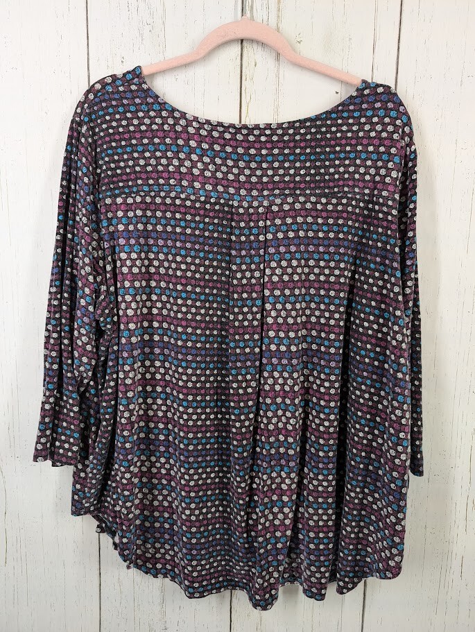 Premise Studio Size 3X Multicolor Patterned 3/4 S… - image 7