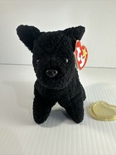 SCOTTIE TERRIER DOG Ty Beanie Baby Birthday June 15, 1996 White Thread HW545