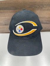 Vintage Drew Pearson NFL Game Day Pittsburgh Steelers Hat Strap Back Sports Cap