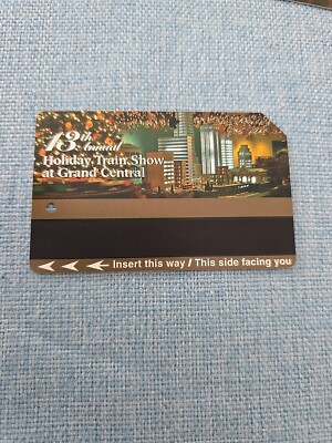 NYCT MTA MetroCard - 13th Annual Holiday Train Show Expired Older 2016 Card Rare