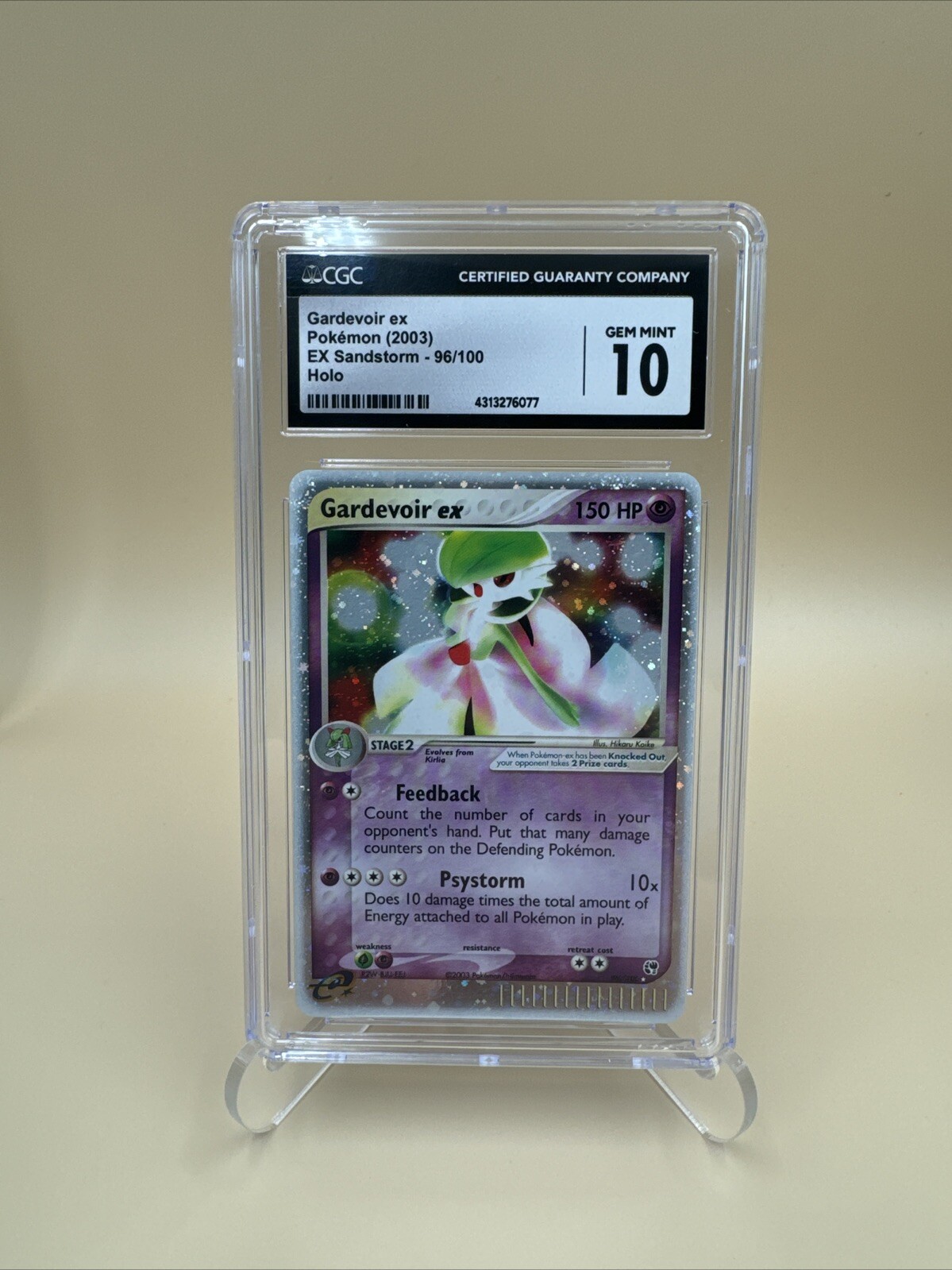 2003 Gardevoir EX Holo 96/100 EX Sandstorm CGC 10 GEM MINT