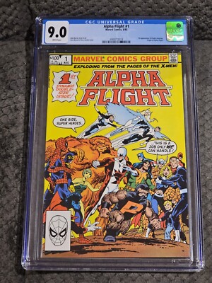 Alpha Flight #1 (1983) CGC 9.0 white pages KEY 1st Puck & Marrina