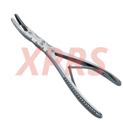 Beyer Rongeur, 7'', Double Action, Slightly Curved, 3.5mm wide Jaws, Prem. German