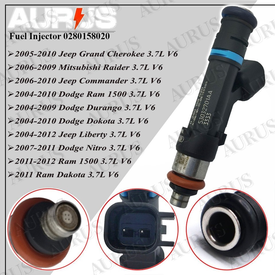 x1 OEM AURUS NEW Fuel Injector for 2007 2008-2011 Dodge Nitro 3.7L V6 ...