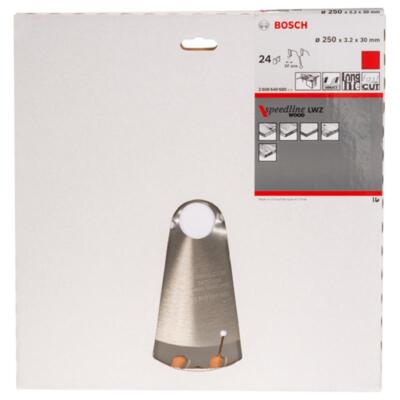 Bosch Hm-Sägeblatt 250x3,2x30 Z=24 Speedline Wood