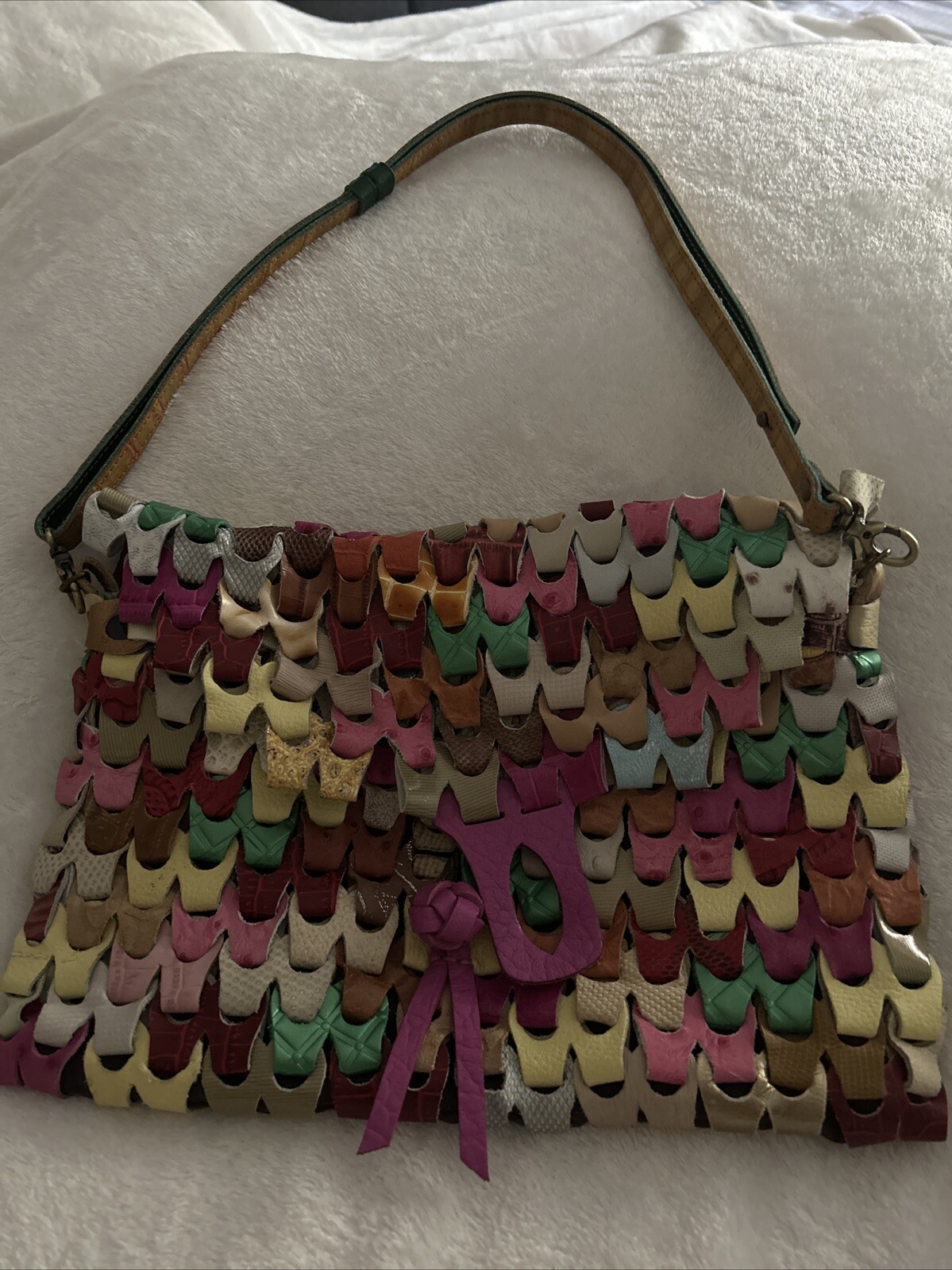 Leather patchwork boho bag Nila Anthony - image 1